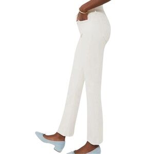 MOTHER the insider flood crystal gray white cotton blend jeans USA made size 31